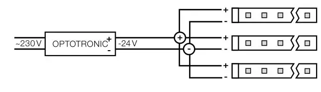 OSRAM LINEARlight Flex Diffuse LED Strip - If multiple LINEARlight Flex Diffuse LED modules