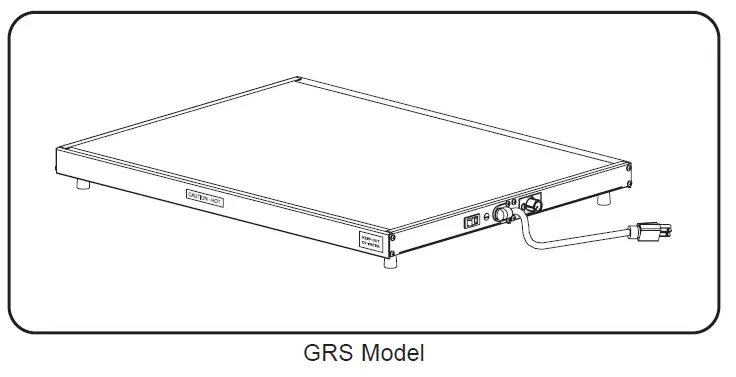 Hatco GRS-24-H Glo-Ray Deep Stainless Steel Top Steel Portable Heated Shelf 1