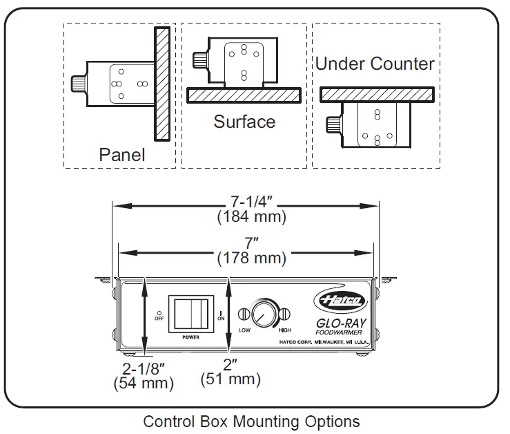 Hatco GRS-24-H Glo-Ray Deep Stainless Steel Top Steel Portable Heated Shelf 10