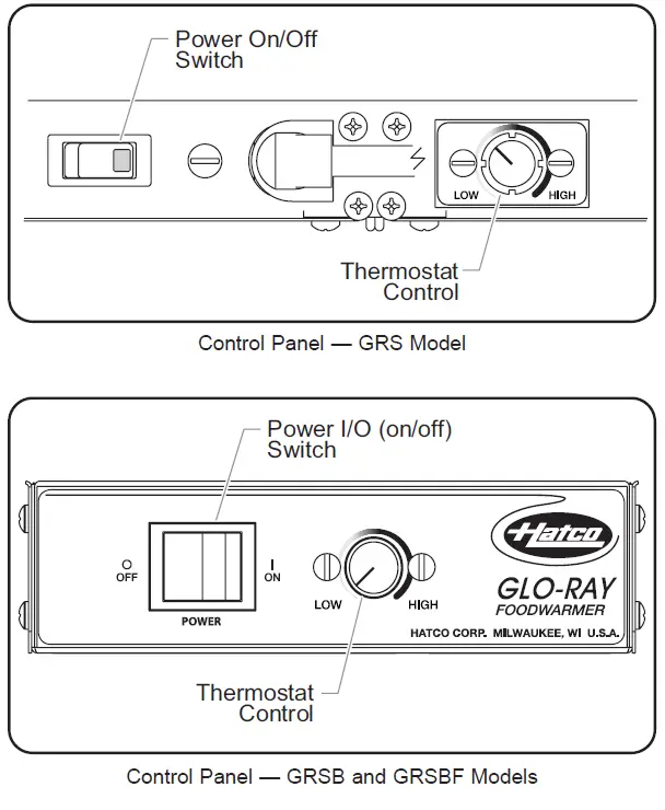 Hatco GRS-24-H Glo-Ray Deep Stainless Steel Top Steel Portable Heated Shelf 13
