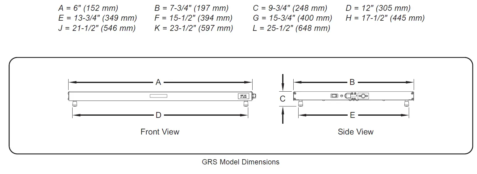 Hatco GRS-24-H Glo-Ray Deep Stainless Steel Top Steel Portable Heated Shelf 5