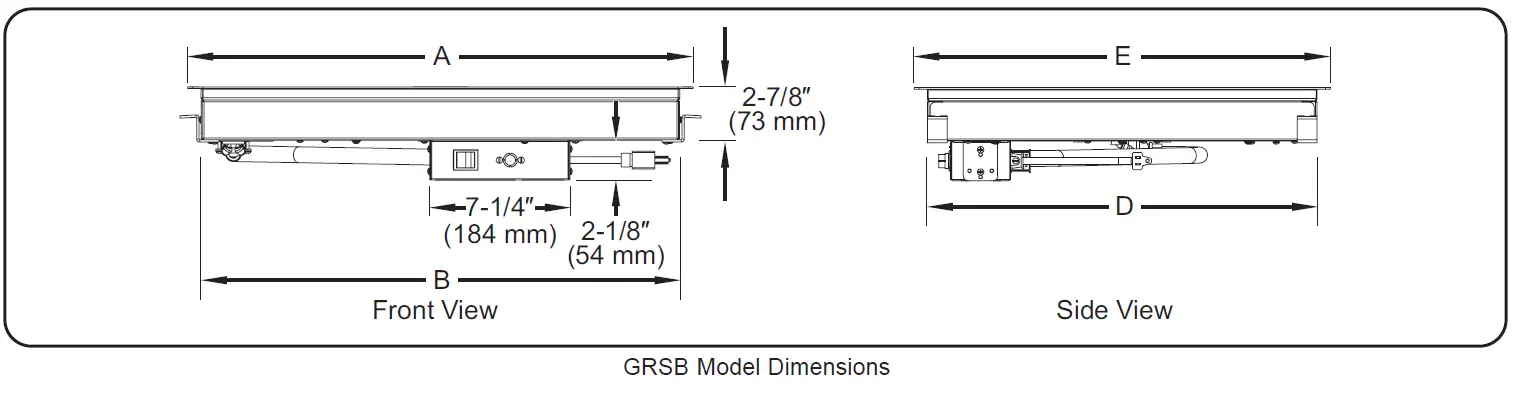 Hatco GRS-24-H Glo-Ray Deep Stainless Steel Top Steel Portable Heated Shelf 6