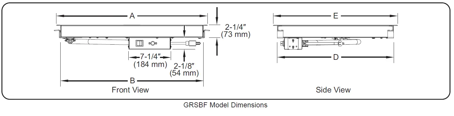 Hatco GRS-24-H Glo-Ray Deep Stainless Steel Top Steel Portable Heated Shelf 7