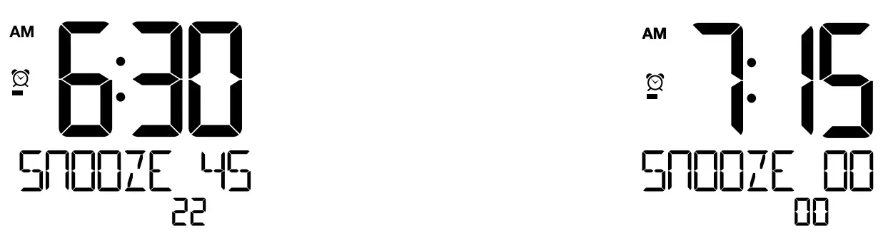 C86224 Alarm Clock Charging Station Activate/Deactivate Alarm