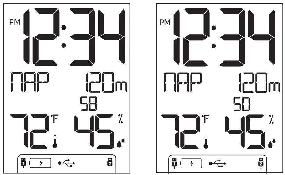C86224 Alarm Clock Charging Station Set Nap Duration