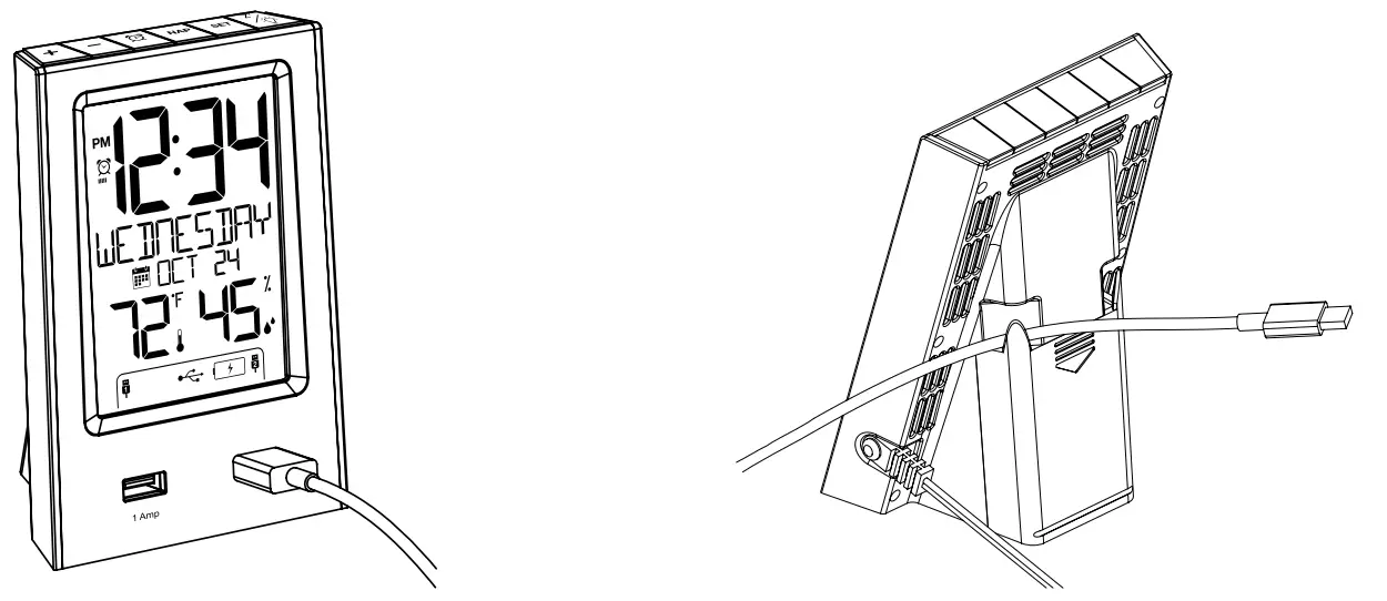 C86224 Alarm Clock Charging Station Cable Hooks
