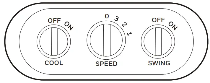 Honeywell CO60PM Series Portable Evaporative Air Cooler - CONTROL PANEL