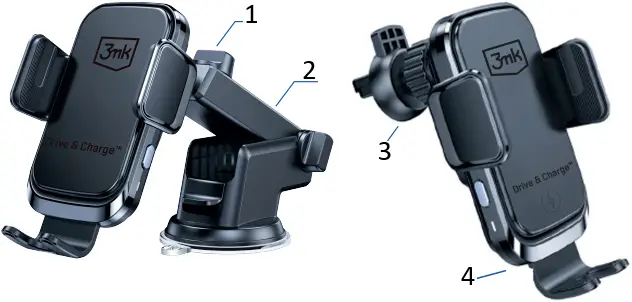 3mk Wireless Car Charger A04