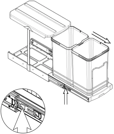 STARAC S-2571 Waste Bin A01