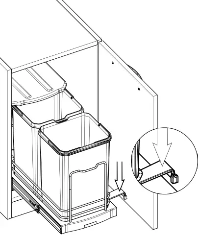 STARAC S-2571 Waste Bin A08