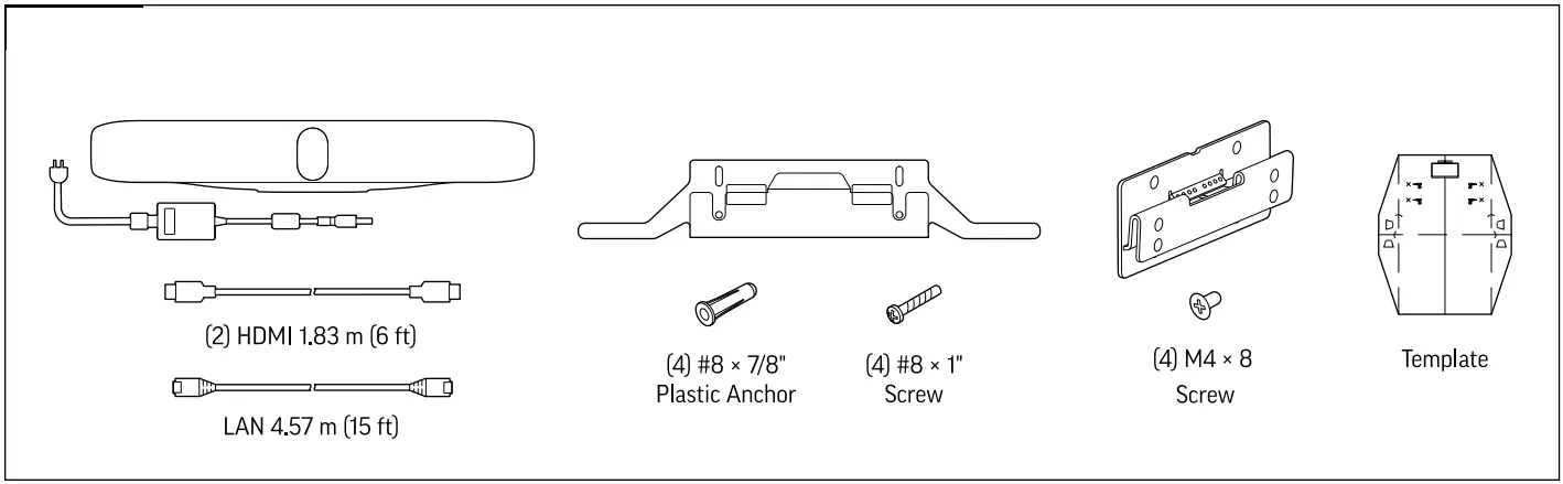 Poly X70 Large Room Video Conferencing System - fig