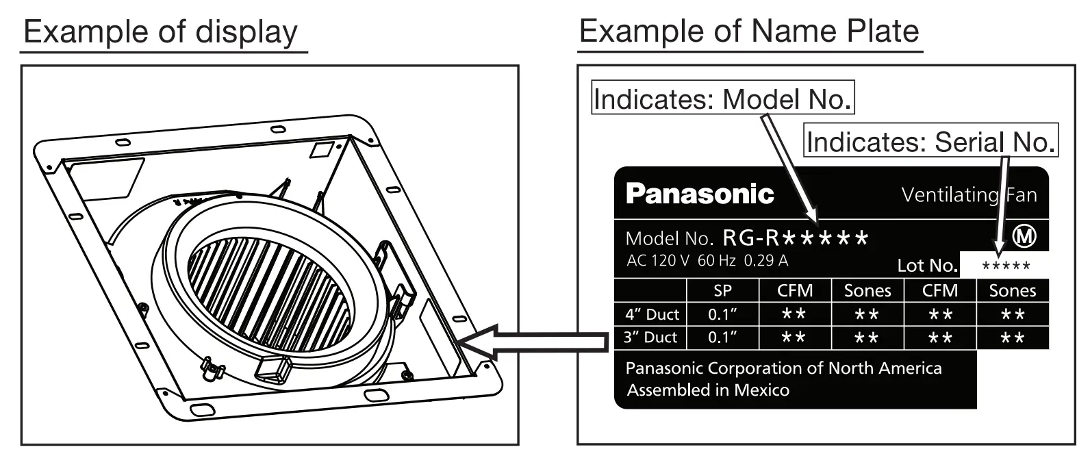 Panasonic Ventilating Fan
Limited Warranty