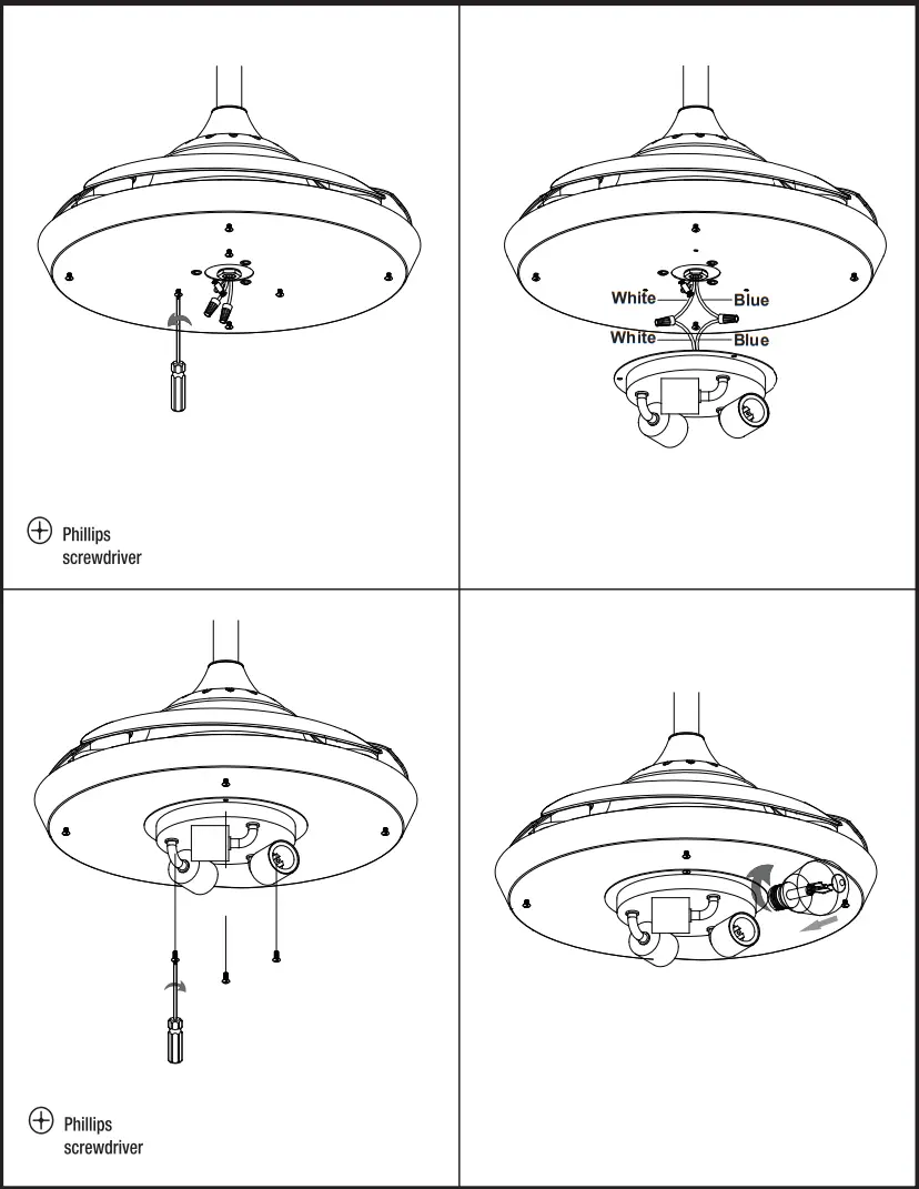 Parrot Uncle F3523110V 36 Inch Farmhouse Ceiling Fan with Lighting and Remote - fig 9