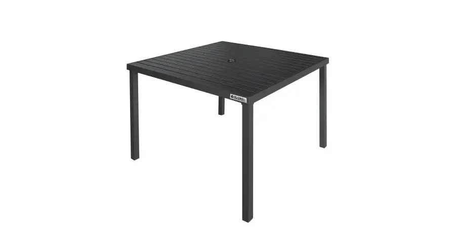 Global Industrial 437005bk-wh 40 Inch Square Aluminum Slatted Dining Table User Manual