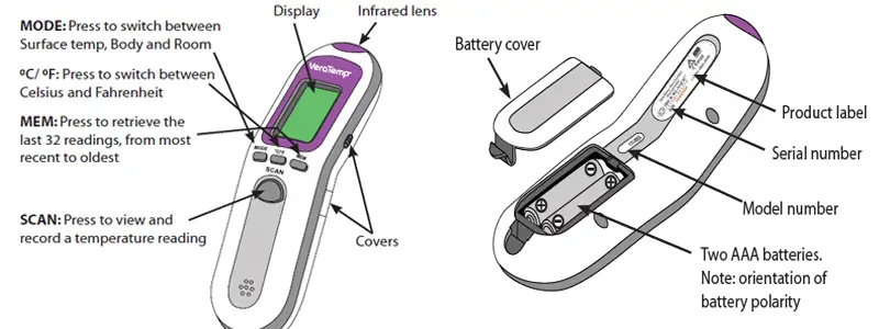 Veratemp V32035 Non-contact Thermometer Instruction Manual Veratemp V32035 Non-contact Thermometer Instruction Manual