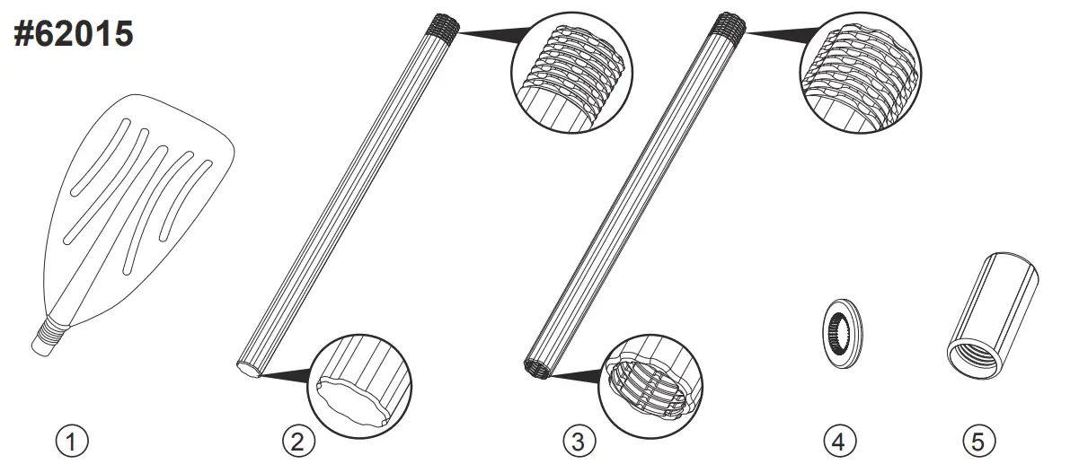Bestway 61145 Inflatable Boat 3 Seater