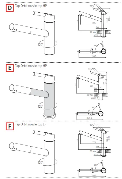 FRANKE SET G200O ORBIT Kitchen Faucet - 17