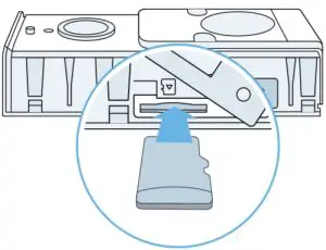 Inserting a MicroSD Card