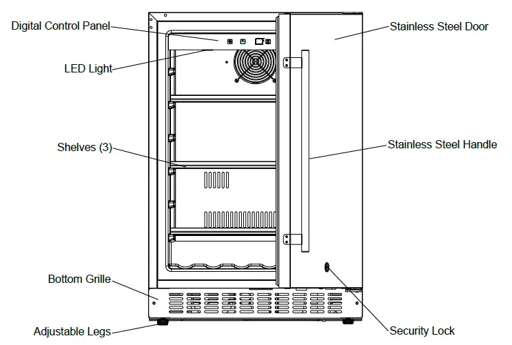 SUMMIT-ALR15B-Outdoor-and-Indoor-Frost-Free-Refrigerators-And-Freezers-fig-1