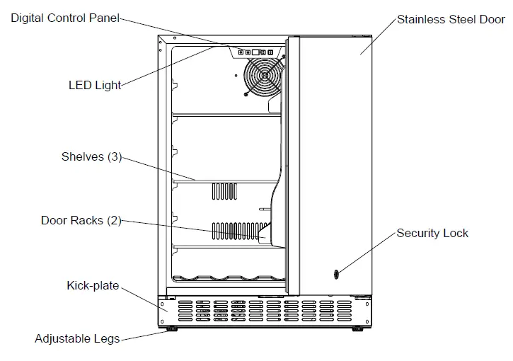 SUMMIT-ALR15B-Outdoor-and-Indoor-Frost-Free-Refrigerators-And-Freezers-fig-4