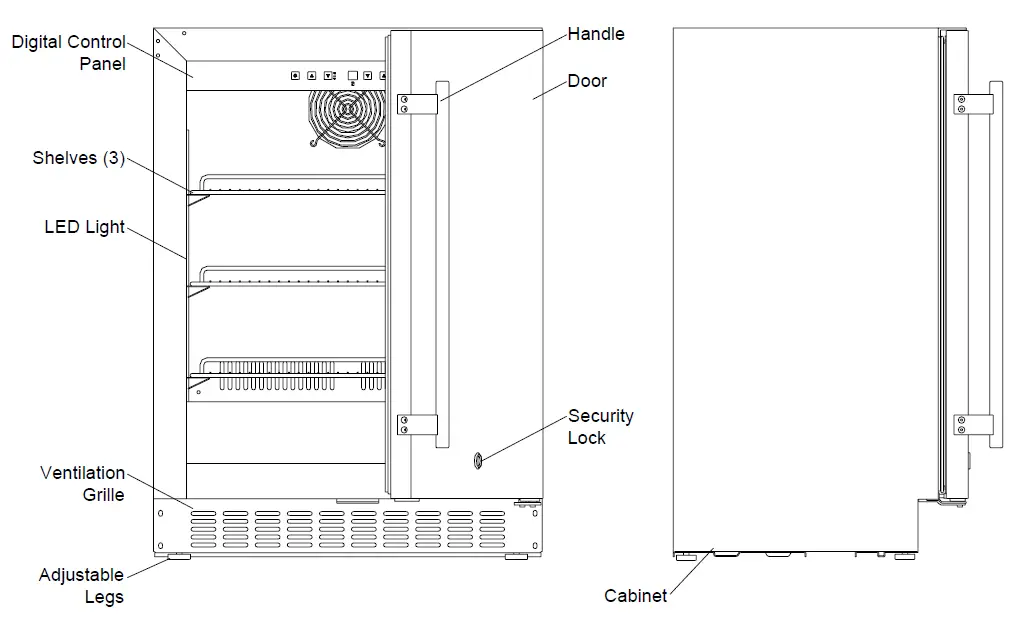 SUMMIT-ALR15B-Outdoor-and-Indoor-Frost-Free-Refrigerators-And-Freezers-fig-7