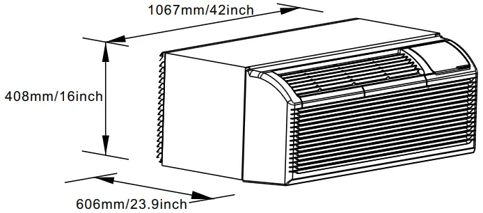 AC PRO CW036IU PTAC Packaged Terminal Air Conditioner Heat Pump - Figure 16