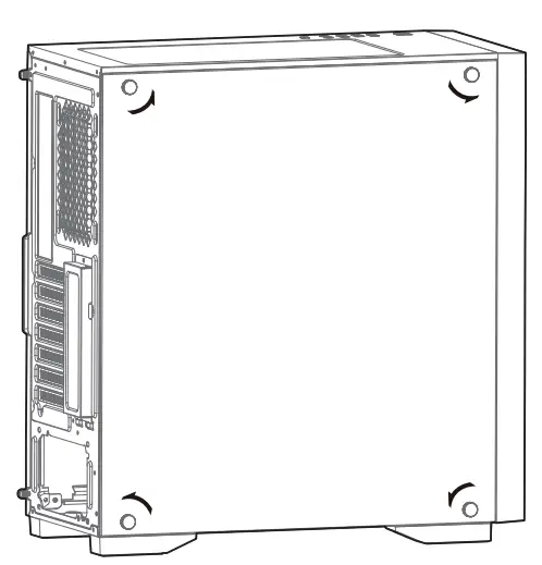 Removing the Tempered Glass Side Panel