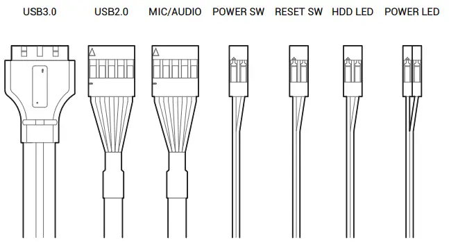 Installing the Front I/O Connectors