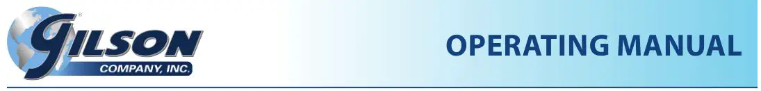 Gilson HM-651 Curing Tank Heater User Manual