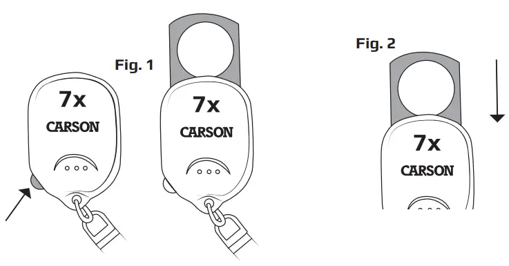 CARSON GN 70 Pop Up Keychain Magnifier - KEYCHAIN MAGNIFIER