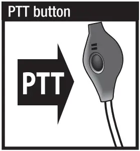 DEWALT DXFRSSV01 FRS Radio In Ear Surveillance Headset with PTT VOX Microphone - Ptt Button