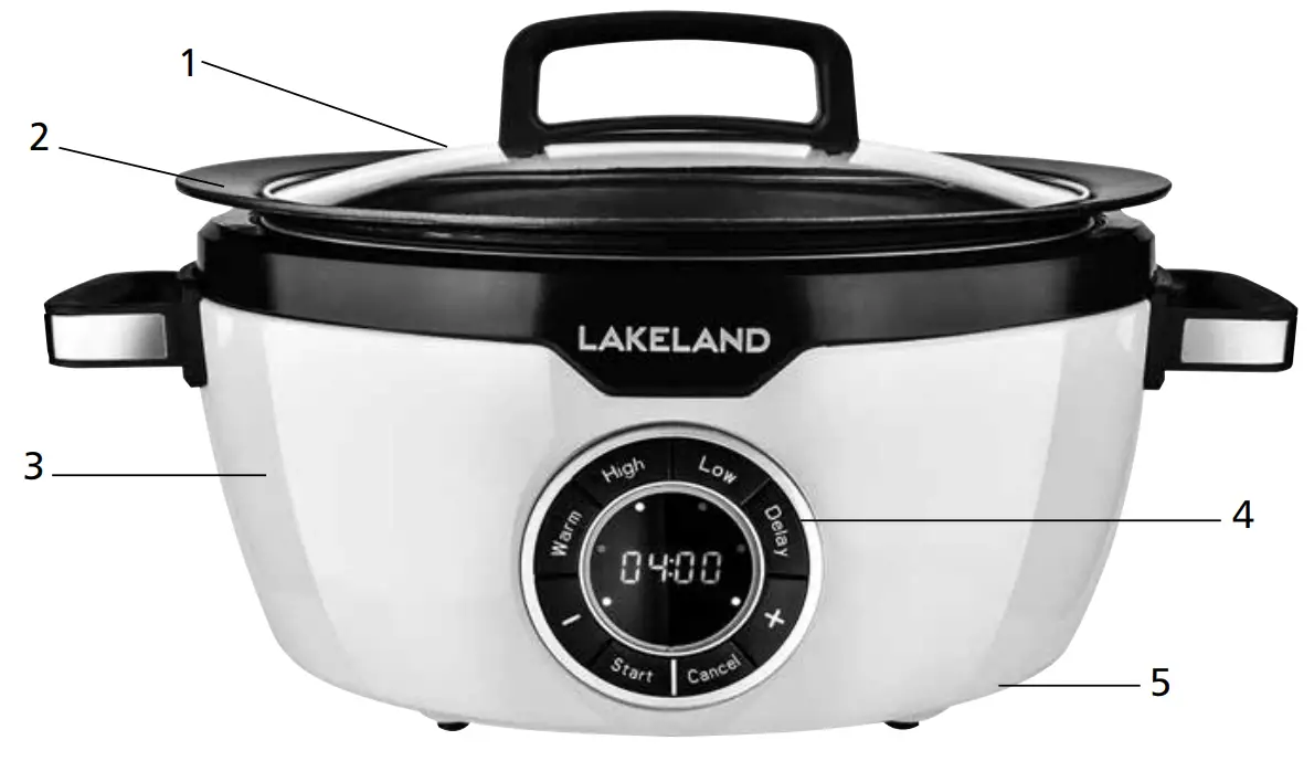 LAKELAND 62797 3.5L Digital Slow Cooker - FEATURES