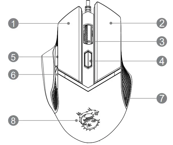 msi GM20 Clutch Elite Gaming Mouse - figure 1