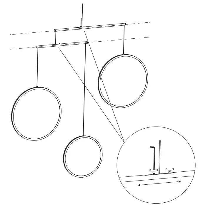 DCW Editions FOCUS X3 Chandelier Matt White - plate 4