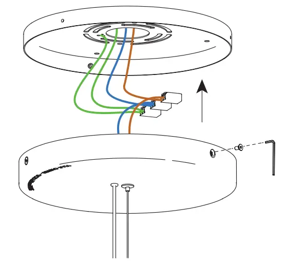 DCW Editions FOCUS X3 Chandelier Matt White - platet 1