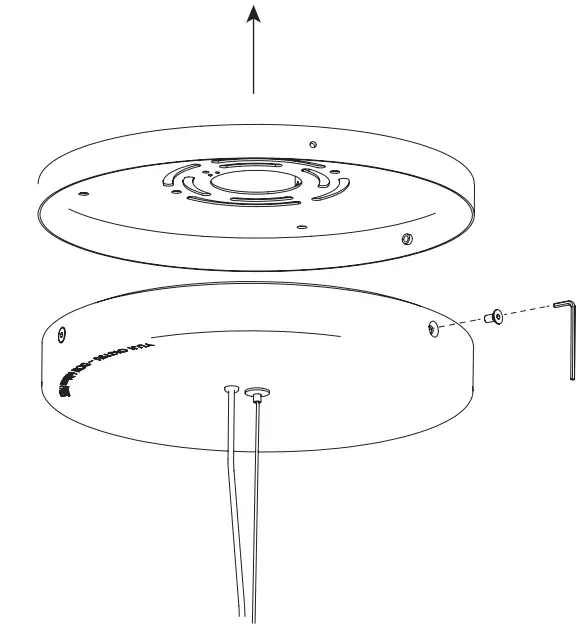 DCW Editions FOCUS X3 Chandelier Matt White - platet