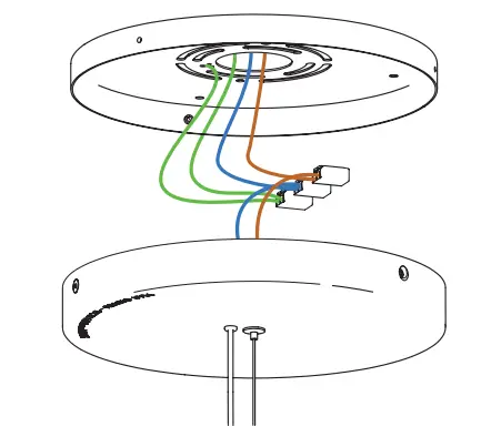 DCW Editions FOCUS X3 Chandelier Matt White - platet 1