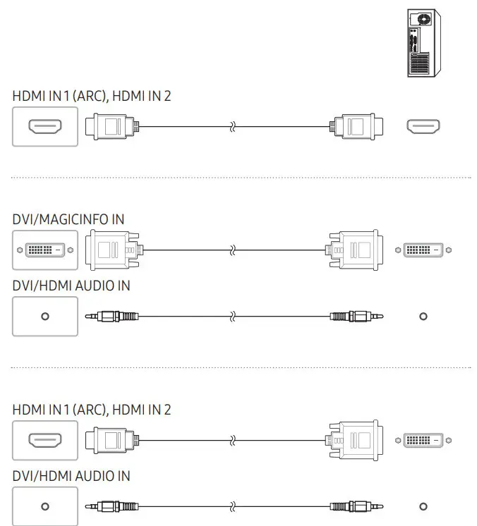 SAMSUNG QB43R 4K UHD Signage - Connecting to a PC