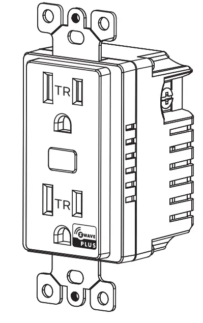 resideo LVS-ZB15R Smart Outlet In-Wall Tamper Resistant