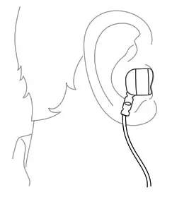 MEE audio M9B Stereo Wireless Sports Earphones - WEARING THE EARPHONES 2