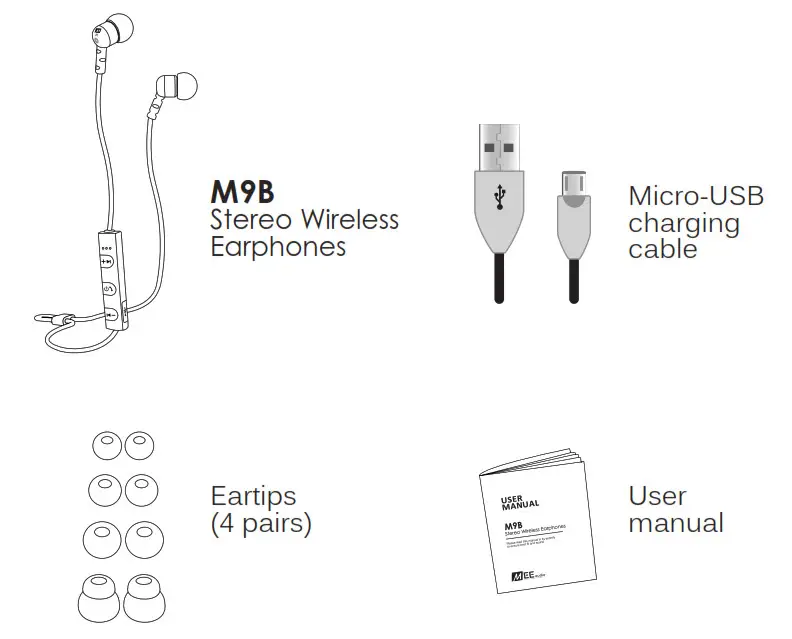 MEE audio M9B Stereo Wireless Sports Earphones