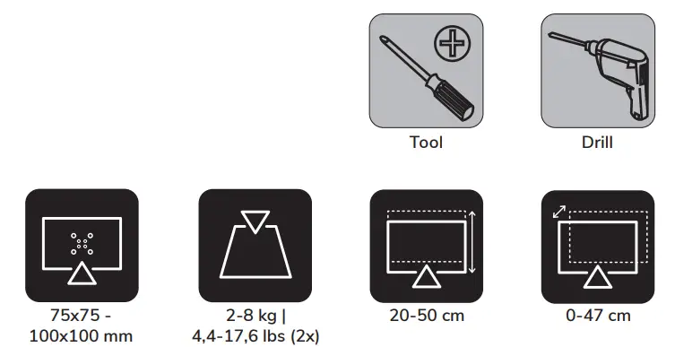 Neomounts FPMA-D750D Monitor Gas Arm Spring - fig1
