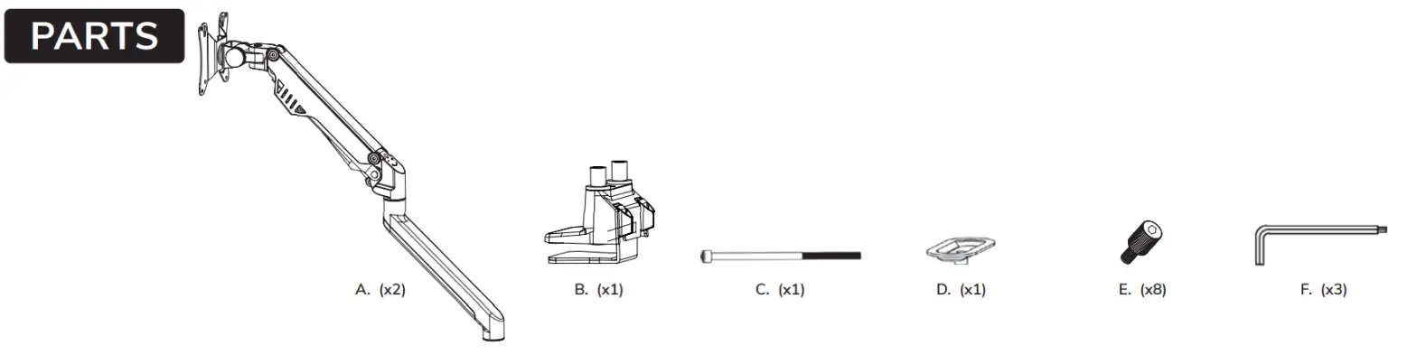 Neomounts FPMA-D750D Monitor Gas Arm Spring - fig2