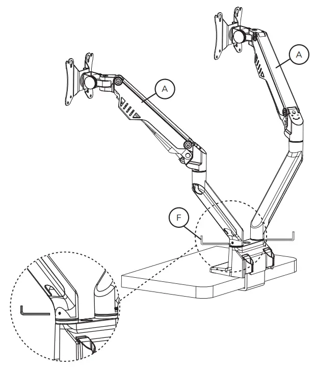 Neomounts FPMA-D750D Monitor Gas Arm Spring - fig9