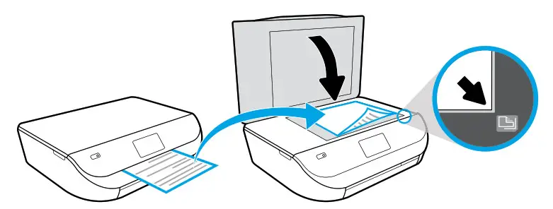 Place alignment page on scanner glass