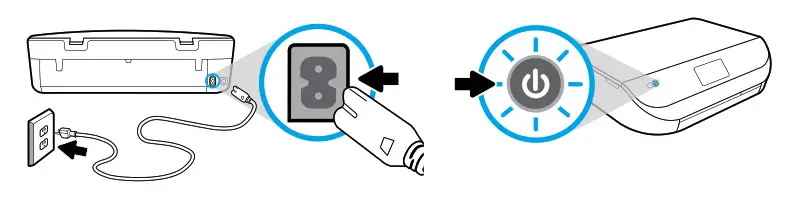 Plug in and power on