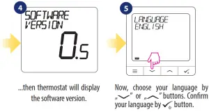 SALUS SQ610RF Quantum Smart Thermostat - First power up sequence1