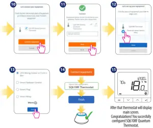 SALUS SQ610RF Quantum Smart Thermostat - ONLINE mode2