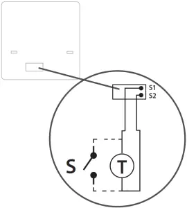 SALUS SQ610RF Quantum Smart Thermostat - Wiring diagram