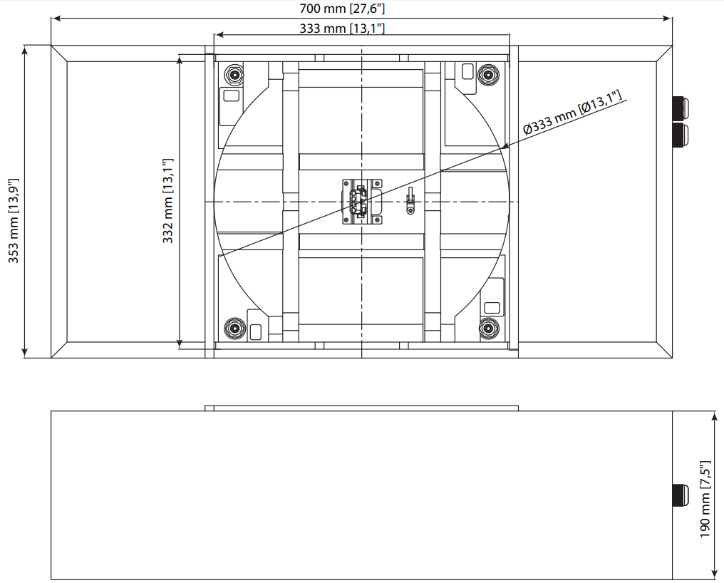 TANNOY PCI 7DC RB Premium 7 Inch Dual Concentric In-Ceiling Loudspeaker - PCI 7DC RB Back Can